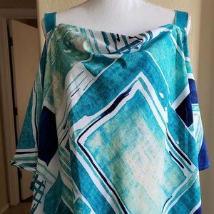 Woman's Plus Size Handkerchief Top